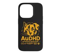 Carcasa para iPhone 14 Pro AuDHD Autismo Y TDAH Perro Gato Ambos Divertidos