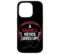 Carcasa para iPhone 14 Pro Auriculares Personalizados con Cita para Juegos A Darnell Never Give Up
