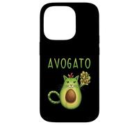 Carcasa para iPhone 14 Pro Avogato Cinco De Mayo Regalo Cinco De Meow Avogato Cat Aguacate