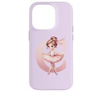 Carcasa para iPhone 14 Pro Bailarina Girl Dancing Name First Letter C Girly Tutu Ballet