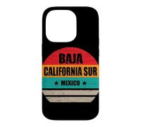 Carcasa para iPhone 14 Pro Baja California Sur México Retro Vintage Baja California Sur