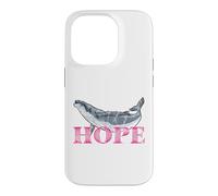 Carcasa para iPhone 14 Pro Ballena jorobada Hope Line Art - Diseño detallado de Ballena