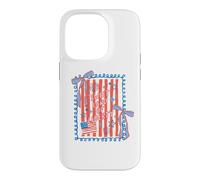 Carcasa para iPhone 14 Pro Bandera con Lazo de Sweet Land of Liberty Patriotic Coquette, EE. UU.