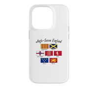 Carcasa para iPhone 14 Pro Bandera de los reinos anglosajones de Inglaterra con Letras Negras