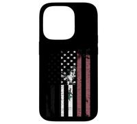 Carcasa para iPhone 14 Pro Bandera de Siria angustiada sobre Bandera Americana