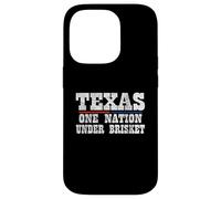 Carcasa para iPhone 14 Pro Barbacoa Texas One Nation Under Brisket - Divertida Barbacoa de Texas