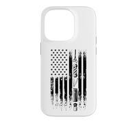Carcasa para iPhone 14 Pro Barber US Flag - Peluquería Peluquería Peluquería Barbería
