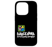 Carcasa para iPhone 14 Pro Barcelona Amics per Sempre Frase Catalán Miro