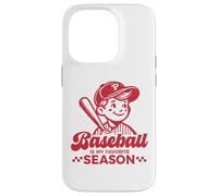 Carcasa para iPhone 14 Pro Baseball Is My Favorite Season - Camiseta Deportiva Divertida para Jugador Retro