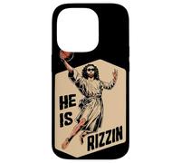 Carcasa para iPhone 14 Pro Basketball Slam Dunk Jesús Memes Él ha resucitado Rizzin Jesús
