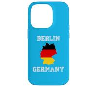 Carcasa para iPhone 14 Pro Berlín Alemania Vintage Alemania Bandera Mapa Diseño