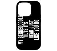 Carcasa para iPhone 14 Pro Bernedoodle Dog Lover Tilt Head Funny Cute Men Women