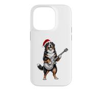 Carcasa para iPhone 14 Pro Berner Santa Hat Guitarra Eléctrica Fiesta de Navidad