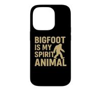 Carcasa para iPhone 14 Pro Bigfoot Is My Spirit Animal Funny Sasquatch Retro Design