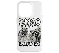 Carcasa para iPhone 14 Pro Bingo Buddies Raccoon Funny Matching Bingo Partner