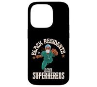 Carcasa para iPhone 14 Pro Black Medical Residents Are Superheroes - Regalo de Agradecimiento