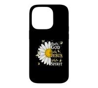 Carcasa para iPhone 14 Pro Blessed by God Loved by Jesus Led by Spirit Faith