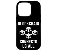 Carcasa para iPhone 14 Pro Blockchain Connects Us All P2P Transactions BTC Crypto Coins