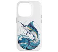 Carcasa para iPhone 14 Pro Blue Marlin Ocean Graphic Fishing