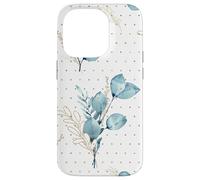 Carcasa para iPhone 14 Pro Botanical Blue Flower For Winter Women Floral Wildflower
