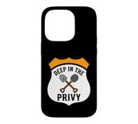 Carcasa para iPhone 14 Pro Bottle Digging Relic Hunter Deep In The Privy Design