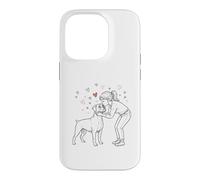 Carcasa para iPhone 14 Pro Boxer Dog Love