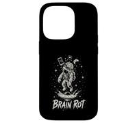 Carcasa para iPhone 14 Pro Brain Rot Astronaut Graphic Surrealista Space Gamer Meme Gift