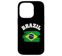Carcasa para iPhone 14 Pro Brazil National Flag Country Pride Roots Vintage Gift