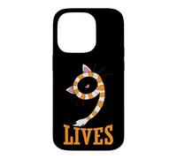 Carcasa para iPhone 14 Pro Bufanda con Orejas de Gato Cat Nine Lives