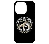 Carcasa para iPhone 14 Pro Bulldog Inglés Dad The Big Boss Dog Lover Pet Parent