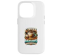 Carcasa para iPhone 14 Pro Café Antes de los Humanos Diseño gráfico Divertido