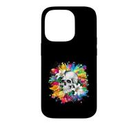 Carcasa para iPhone 14 Pro Calavera con Lirios para godos y emos