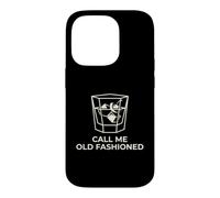 Carcasa para iPhone 14 Pro Call Me Old Fashioned Cocktail Lover Divertido Minimalista