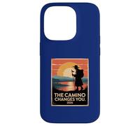 Carcasa para iPhone 14 Pro Camino De Santiago 2026 Vintage Hiking Pilgrim St James