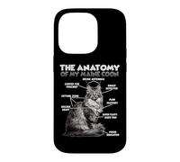 Carcasa para iPhone 14 Pro Camiseta Divertida del Coon de Maine | Anatomía del Maine