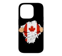 Carcasa para iPhone 14 Pro Canadian Superhero Canada Flag Patriot Gift