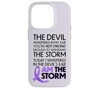 Carcasa para iPhone 14 Pro Cancer Warriors I Am The Storm, I Will Survive and Beat It