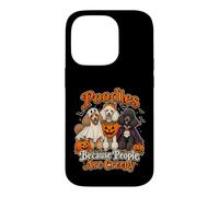Carcasa para iPhone 14 Pro Caniches Porque la Gente es Espeluznante Divertido Halloween Perro mamá D