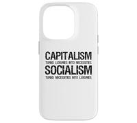 Carcasa para iPhone 14 Pro Capitalismo Vs Socialismo - Divertido Político Antisocialista