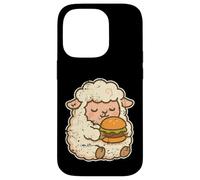 Carcasa para iPhone 14 Pro Caricatura de Hamburguesa de Oveja esponjosa