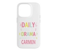 Carcasa para iPhone 14 Pro Carmen Personalized Name Funny Cute Custom Carmen Name