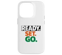 Carcasa para iPhone 14 Pro Carrera Ready Go Marathon Go Time Get Moving Sprinter de 10 km y 5 km