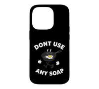 Carcasa para iPhone 14 Pro Cast Iron Skillet Funny Dont Use Any Soap Retro Pan