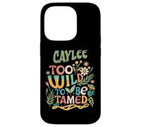 Carcasa para iPhone 14 Pro Caylee Name Cute Retro Girls Wildflower Caylee Name