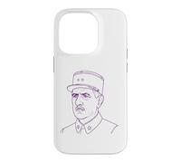 Carcasa para iPhone 14 Pro Charles de Gaulle Dibujo
