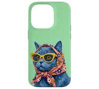 Carcasa para iPhone 14 Pro Chartreux Fashion Cats - Portada de Revista, diseño de Gatos