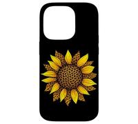 Carcasa para iPhone 14 Pro Cheetah Leopard Print Amarillo Girasol Gráfico Verano