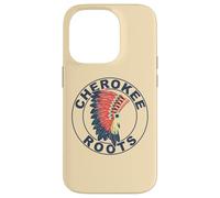 Carcasa para iPhone 14 Pro Cherokee Roots Peoples Tocado Tribu Nativa Americana
