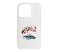 Carcasa para iPhone 14 Pro Cherry Blossom Mount Fuji Japanese Ukiyo-e Sakura Art