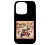 Carcasa para iPhone 14 Pro Chibi Asiático Chino Guerrero Gato - Miau Kung Fu Vintage Art